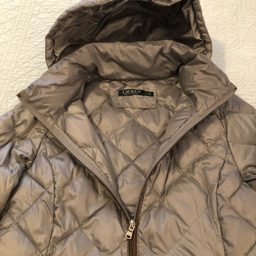 Lauren Ralph Lauren down hooded jacket. Size small. - Picture 3 of 16